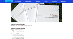 Desktop Screenshot of ki-karate.de